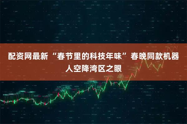 配资网最新 “春节里的科技年味” 春晚同款机器人空降湾区之眼