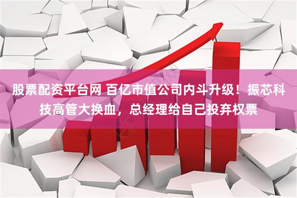 股票配资平台网 百亿市值公司内斗升级！振芯科技高管大换血，总经理给自己投弃权票